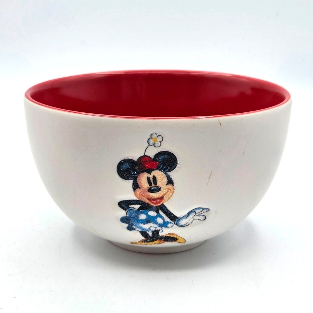 Disneyland Paris Minnie Mouse Character Portrait Bowl Cereal Soup Ice Cream